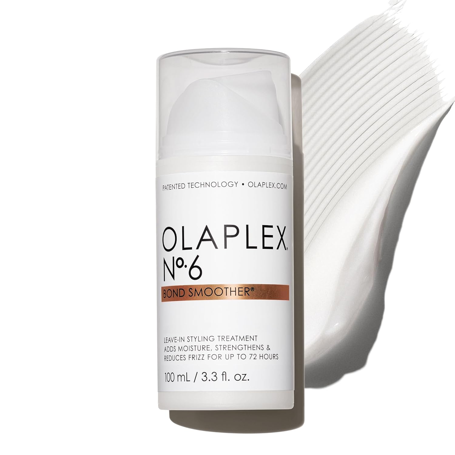 Olaplex No. 6 Bond Smoother leave‑in styling treatment bottle on white background