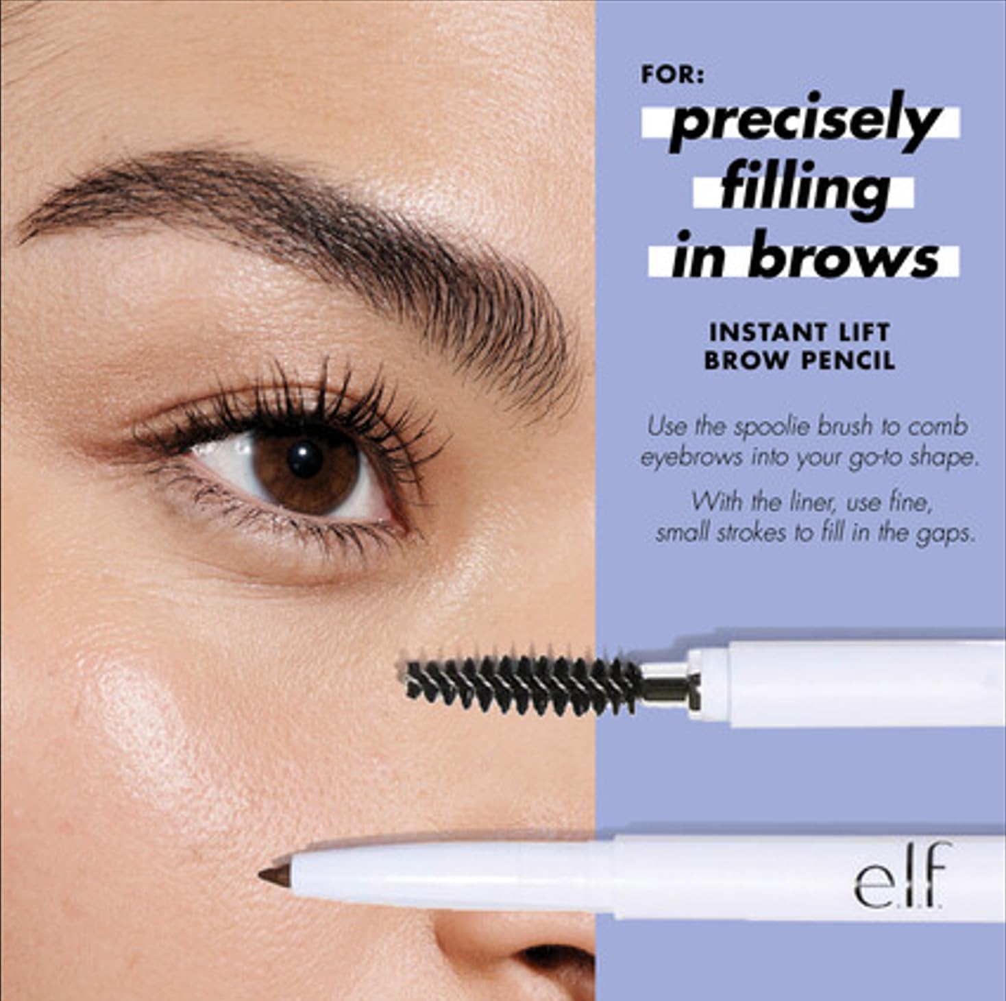 e.l.f. Instant Lift Brow Pencil – Precision Brow Filler with Spoolie