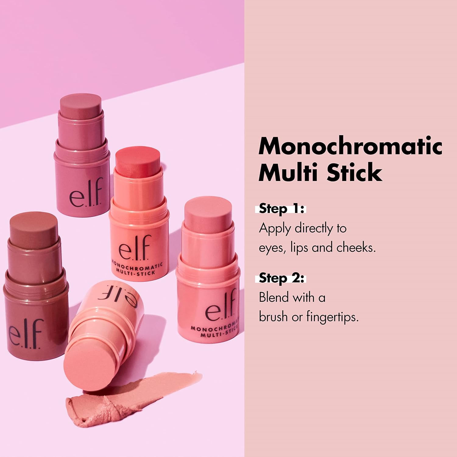 e.l.f. Monochromatic Multi Stick – Cream Blush & Highlighter Multi‑Use Makeup