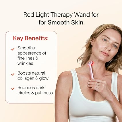 Solawave 4-in-1 Red Light Therapy Wand for Face & Neck – Advanced Skincare Device for Radiant, Youthful Skin