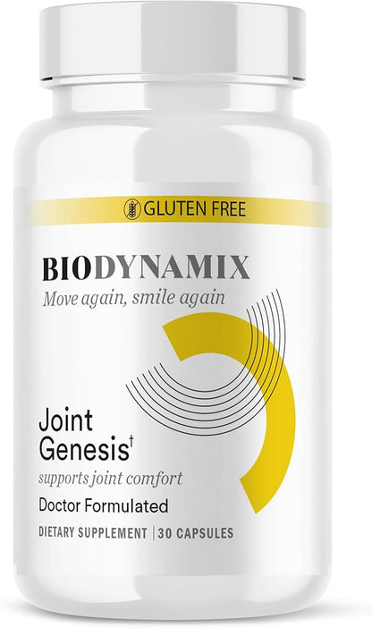 Biodynamix Joint Genesis supplement bottle on a white background