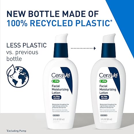 CeraVe PM Facial Moisturizing Lotion – Night Cream (3 oz)