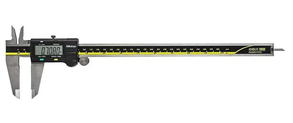 Digital vernier caliper on a white background