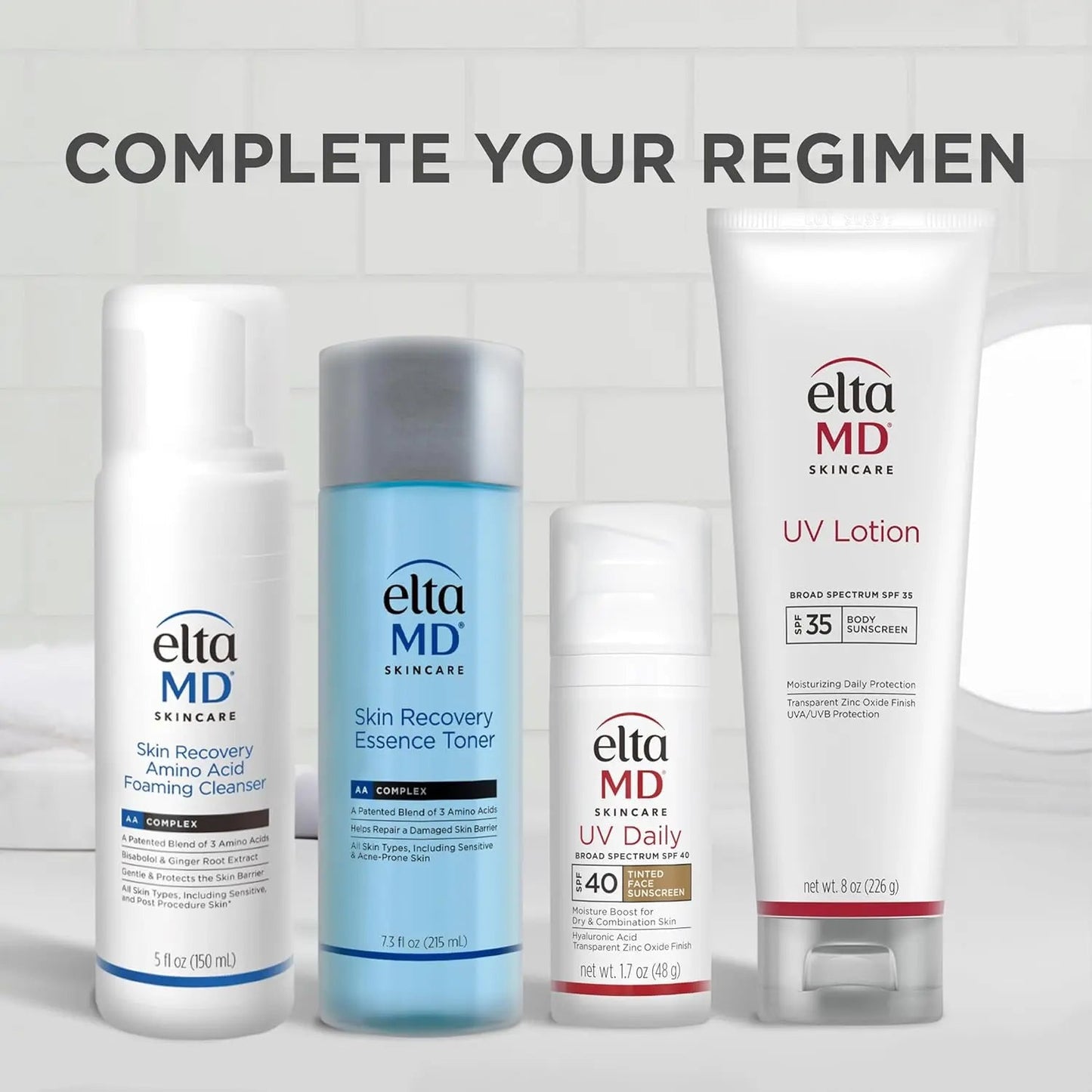 Eleta MD skincare products 'Complete Your Regimen' 