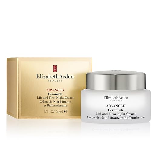 Elizabeth Arden Advanced Ceramide Lift and Firm Night Cream with packaging on a white background