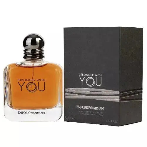 Emporio Armani perfume bottle and packaging on a white background
