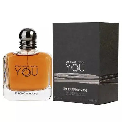 Emporio Armani perfume bottle and packaging on a white background