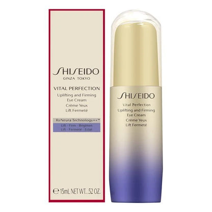 Shiseido Vital Perfection Eye Cream with packaging on a white background