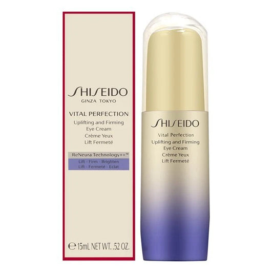 Shiseido Vital Perfection Eye Cream with packaging on a white background
