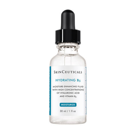 SkinCeuticals Hydrating B5 skincare dropper bottle on a white background