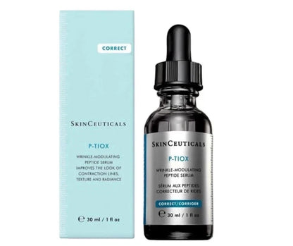 SkinCeuticals P-TIOX serum bottle and packaging on a white background