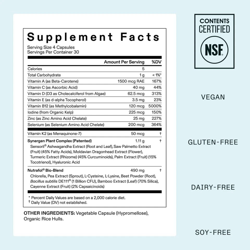 Nutrafol Women's Hair Growth Supplement (Ages 18–44)